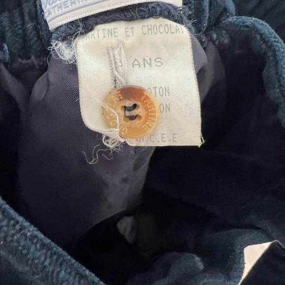 Vintage Navy Velvet Kids Overalls 18-24 month - Picture 8 of 8